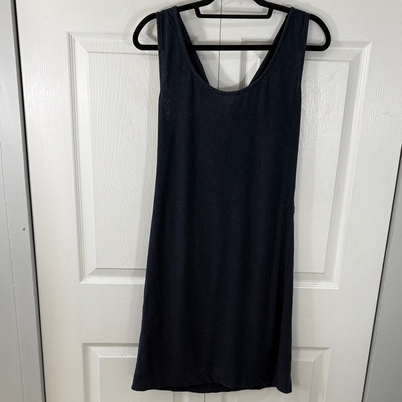 Organic cotton/hemp scoop neck Midi Dress - Picture 3 of 7